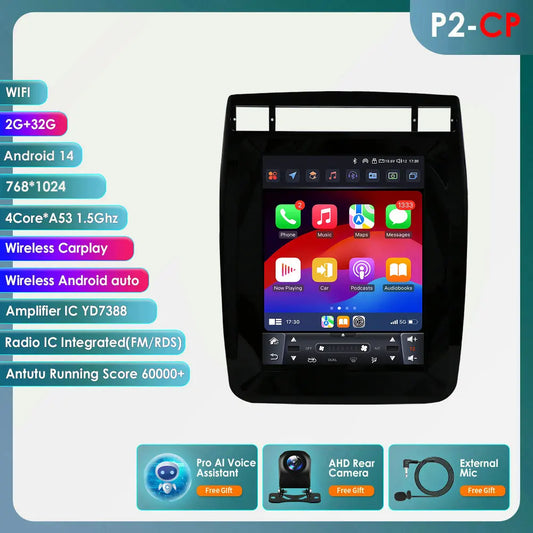9.7INCH Android Car Radio for Volkswagen VW Touareg 2011-2017 Stereo Carplay Android Auto Multimedia Car Intelligent GPS Player