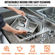 Elektrische Gehaktmolen - Voor alle soorten Vlees - Roestvrij staal - Vleesmolen - Vleesmolens - worstenmaker - Keukenmolenmachine - 1100W - 794LBS/H - Zilver