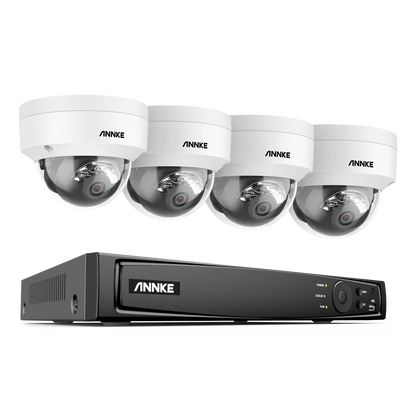 ANNKE 8CH 8MP Ultra HD PoE Network Video Security System 4K H.265 Surveillance NVR 4x8MP HD IP67 POE CCTV Bullet Cameras