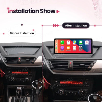 BONROAD Wireless Carplay Android auto Multimedia Player Car Radio For BMW X1 E84 Touch Screen With Bluetooth GPS Navigation - QUORE