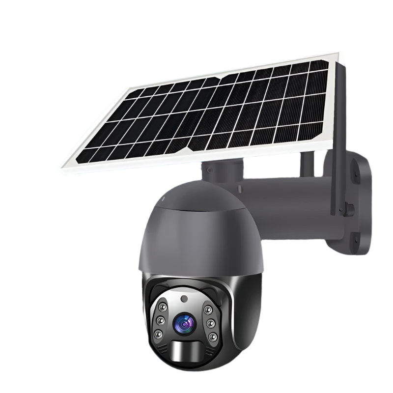 Beveiligingscamera – Draadloze Camerabewaking – Buitencamera – IP66 Waterdicht Veiligheidscamera – Zonnepaneel Oplaadbaar – Nachtzicht Tot 30 Meter - EU-stekker - Zwart