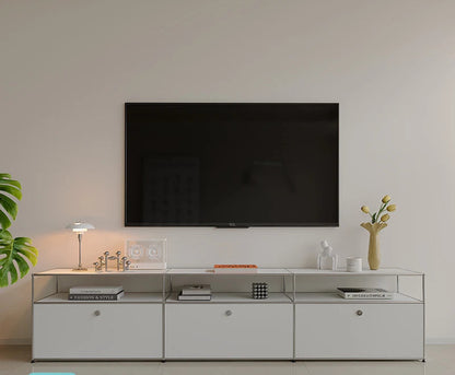 TV-Kast – TV-Meubel – Media Meubel – Woonkamer Kast – Roestvrij Staal – Modern Metalen Frame - Stijl 2