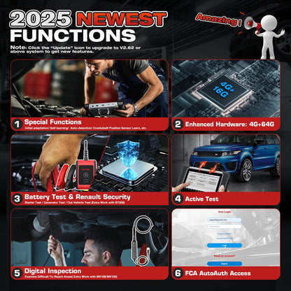 Auto Diagnosetool – OBD2 Scanner – Diagnoseapparaat – Bluetooth Diagnosetool – Touchscreen – 7-Inch Display – Snelle Prestaties