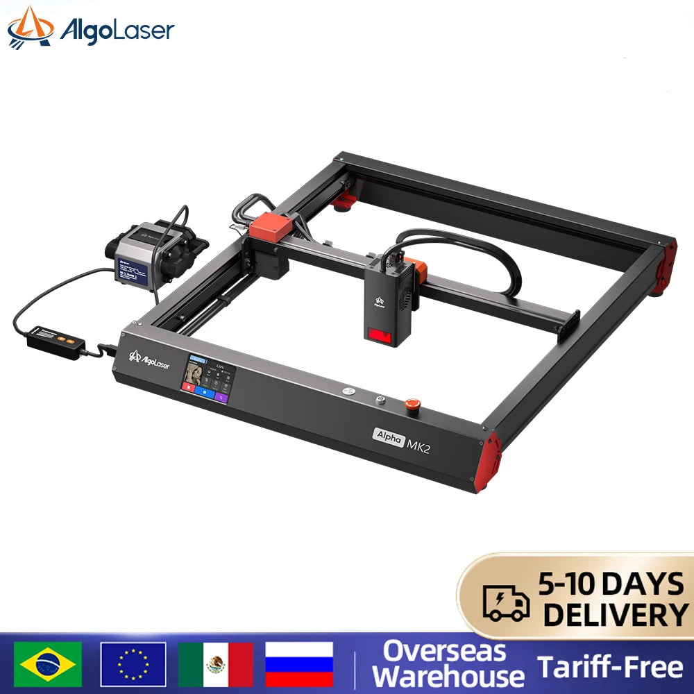 Lasergraveermachine – Laser cutter – CNC graveermachine – Laser snijder – Graveerlaser – 20W laservermogen – 3,5 inch touchscreen met offline bediening - QUORE