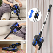 Handstofzuiger met Steel - Automatische stofsensor - Afneembare Kruimelzuiger - Draadloze Steelstofzuiger - Ultra lichtgewicht stick -  20Kpa - Draadloze stofzuiger