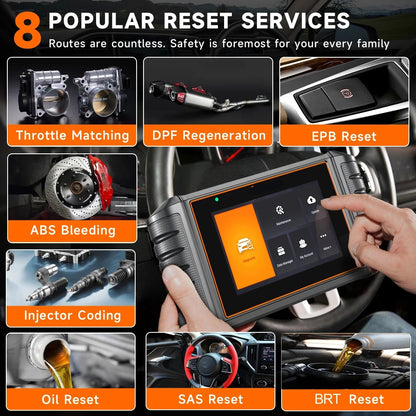 OBD2-Scanner – Autodiagnoseapparaat – Foutcode Lezer – Diagnose Tool – Auto Scanner – 4,3 Inch Kleurenscherm – Levenslange Updates