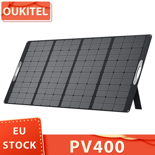 Draagbaar Zonnepaneel – Opvouwbaar Zonnepaneel – Mobiel Zonnepaneel – Kampeer Zonnepaneel – Noodstroompaneel – 400W Hoog Rendement – IP65 Waterbestendig