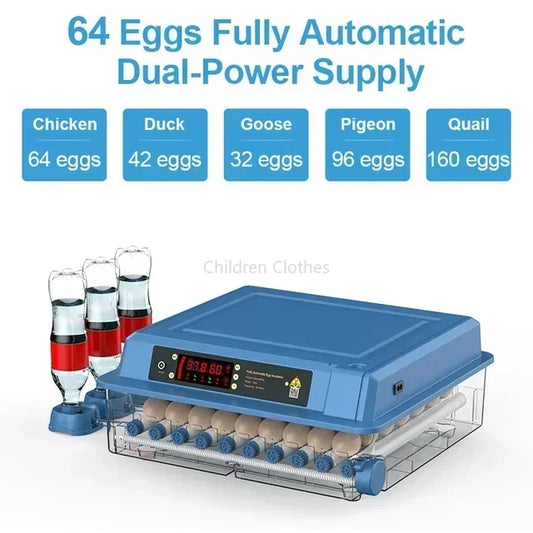 Broedmachine – Incubator – Eierbroedmachine – Broedkast – Uitbroedmachine – Automatische Wateraanvulling – Instelbare Temperatuur en Vochtigheid