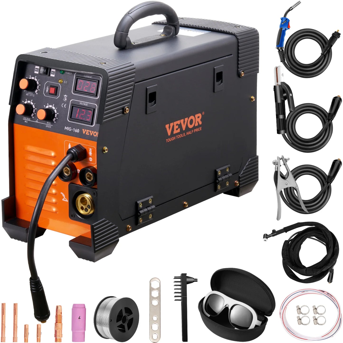 Lasapparaat – MIG Lasmachine – TIG Lasapparaat – MMA Lasapparaat – Inverter Lasapparaat – 200A 220V – IGBT Technologie – Compact & Lichtgewicht - QUORE