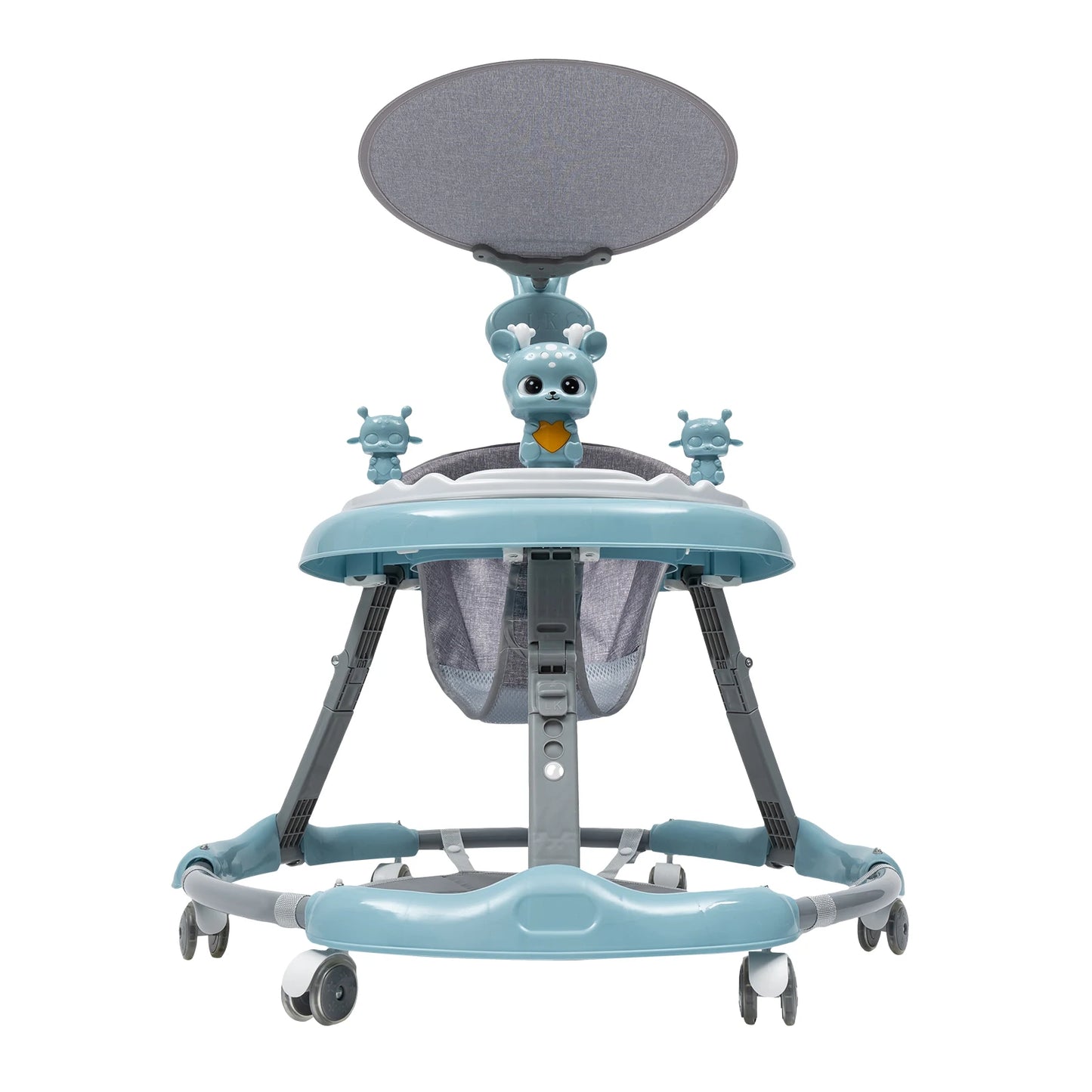 Opvouwbare loopwagen - Baby's - Verstelbaar - Kinderwagen 6-18 maanden -  Blauw