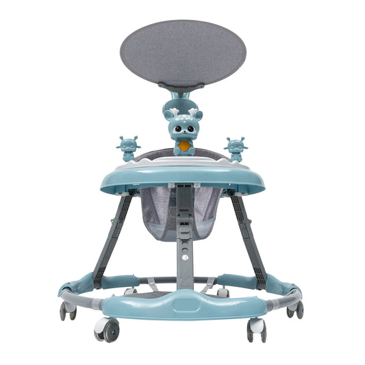 Opvouwbare loopwagen - Baby's - Verstelbaar - Kinderwagen 6-18 maanden -  Blauw