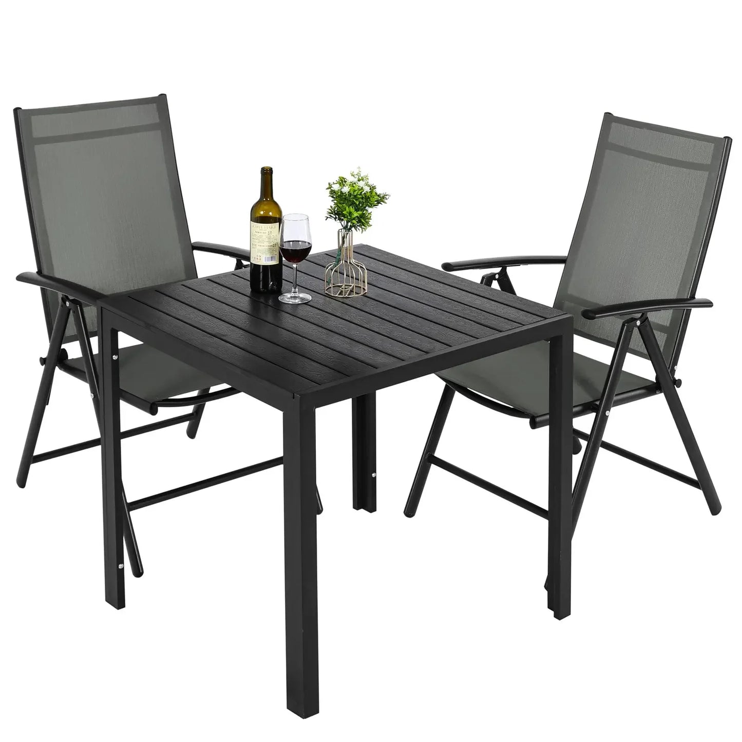 Tuinsets - Tuinstoelen - Tuintafel - Loungeset - Stoelen en Tafels - Zwart