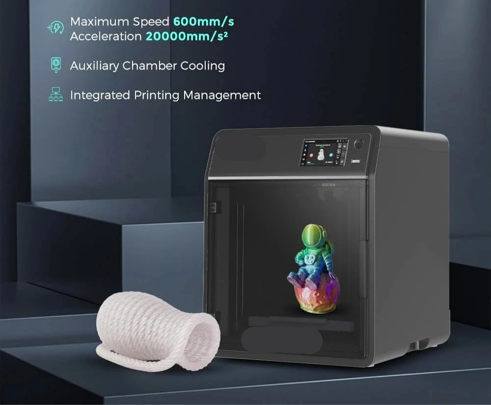 3D Printer – 3D Printer Voor Thuis – 3D Printer Educatief – FDM Printer – 3D Printmachine – Groot Bouwvolume 220x220x220 mm – Automatisch One-Click Leveling