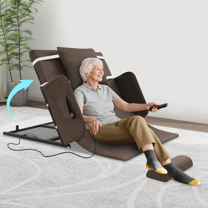 Elektrisch Verstelbare Rugsteun – Elektrische Lifting Backrest – Bedsteun – Verstelbaar Hoofdeinde – Bed Accessoire – Staal En Katoen/Linnen – Verstelbare 10-80° Hoek – Max 100 Kg Belastbaar - QUORE