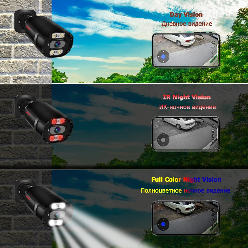 Beveiligingscamera – Camerabewaking – Bewakingscamera – CCTV Camera – Beveiligingssysteem – 4K 8MP Resolutie – Waterdichte Metalen Behuizing met Kleurennachtzicht