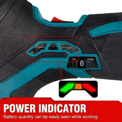 Polijstmachine Auto - Mini - Polijstmachine - Accu - Poetsmachine - 6000RPM Draadloos - 12V Elektrische - 6 Snelheden - Waxen - Compact - Krachtig -2 Batterijsets
