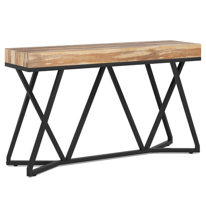 Sofa Tafel – Haltafel – Sidetable – TV-Meubel – MDF Tafelblad – Metalen Frame – Draagkracht Tot 90 Kg