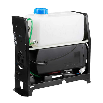 Kroak - Diesel heater - Electric heater - Heater and fans - Petrol air heater - with LCD - 12V - 5KW - BT type with EU plug - Black