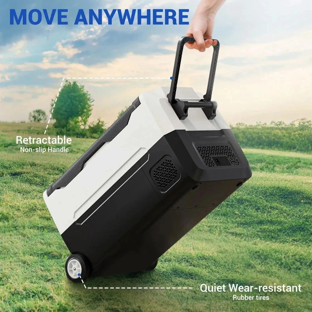 12V Koelkast – Camping Koelbox – Mobiele Koelbox – Auto Koelkast – 55 Liter – Bluetooth App Bediening – Energiezuinig En Stil
