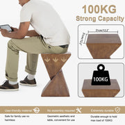 LUVODI Lightweight Concrete Accent Table Sitting Chair Sofa Side Bedside End Table for Living Room Bedroom Interiors