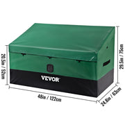 VEVOR Buitenopslagbox - 100 Gallon Waterdichte Patio Deck Box van PE Zeildoek - Tuinopslag en Meubelen - Ideaal voor Buitenruimte - QUORE