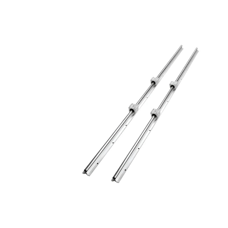 Lineaire geleiderails - Soepele beweging voor doe-het-zelf-haspels - SBR20 - Schuifblokken voor doe-het-zelf-CNC-freesmachines - 20 mm-1800 mm - Zilver - QUORE