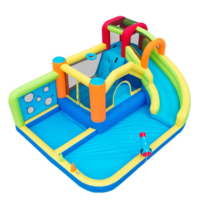 Springkussen – Springkasteel – Opblaasbaar Speeltoestel – Bouncers – Kinderspeelset – Veilig En Duurzaam – Compact Ontwerp