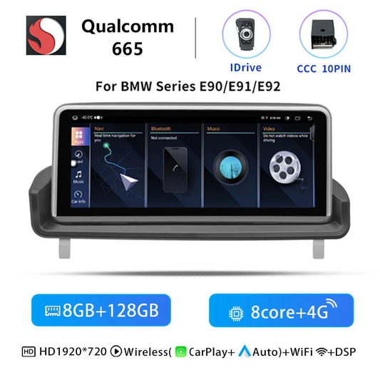 Android 14 Autoradio – Multimediaspeler – CarPlay Systeem – Touchscreen Radio – Bluetooth Audio – 10,25 Inch IPS Scherm – Qualcomm Snapdragon 665 Processor