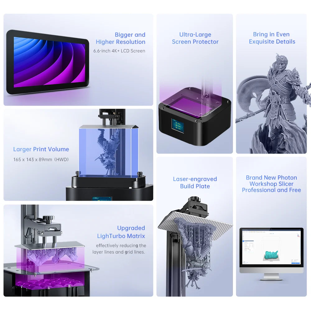 ANYCUBIC 3D Printer Voor Beginners - 3D Printer - Starterspakket - Bouwpakket - Kinderen & Volwassenen - Gebruiksvriendelijk 165*143*89mm Printing Size - QUORE