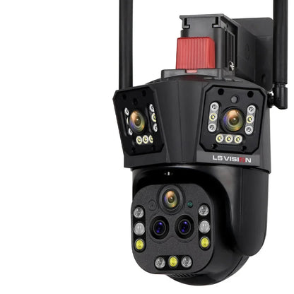 LS Vision - LS-WL342-20X - Security Camera System - 6K PTZ Camera - Outdoor - Surveillance Camera - AI Human Detection - Security Camera - Security Camera System - IP66 - 20xZoom - 1 Piece - Black