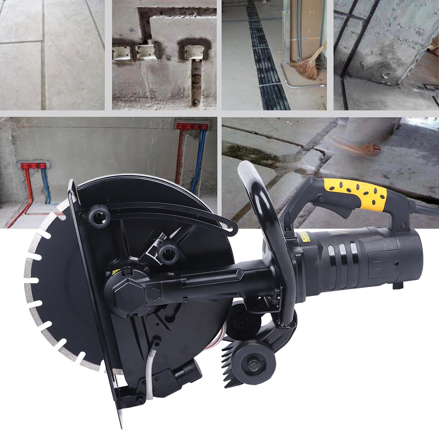 Professionele Handzaag – Bouwzaag – Doorslijper – Betonzaag – 2800W Vermogen – 35,5 Cm Zaagbladdiameter