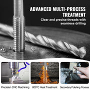 Tap- en matrijsset - Gereedschapskoffer - 116-delig - Zinklegering - Include Metric and SAE Size Bearing Steel Taps and Dies - Essentieel draadsnijgereedschap - QUORE