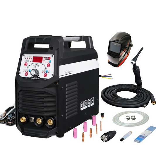 TIG-Lasmachine – DC Lasmachine – MMA Elektrodelasser – Multifunctioneel – 200 Ampère – Lichtgewicht 8 Kg - Pakket 2