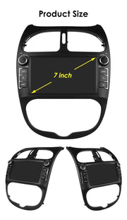Auto Multimedia Speler - Voor PEUGEOT 206 206CC 206SW - 3GB32GB - 8 Core - Carplay Scherm - Navigatiesysteem Auto - Multimedia Autoradio - Zwart