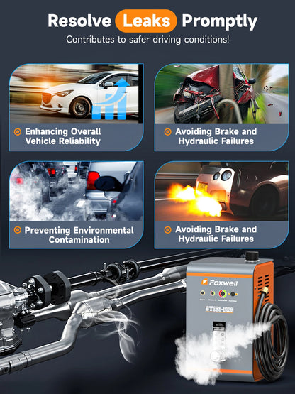 Rooktester Auto – Lekdetectie – Rookgenerator – Luchtpomp – Flowmeter – Ingebouwde Luchtpomp – Temperatuurbeveiliging - QUORE