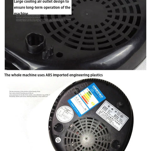 Induction Cooktop - Induction Hob - Induction Cook Top - Induction Stove - Electric Burner - Mini Induction Hob - Small Household Hot Pot - Tea Maker - Tea Stove - Electric Stove for Student Housing - Black