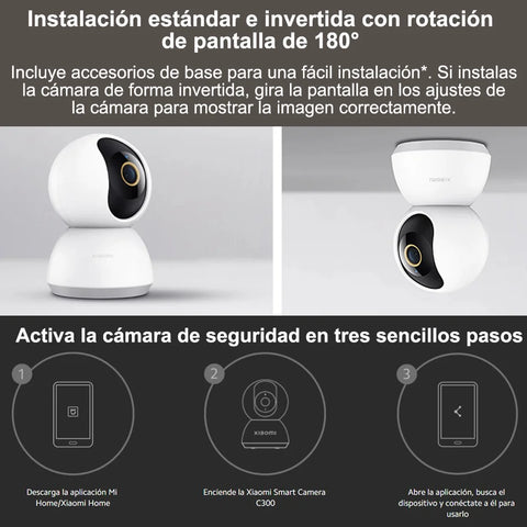 Xiaomi - Mini Camera - Wi-Fi Camera - Smart Camera Indoor - Mini Camera WiFi Wireless-2K Image Quality - 360° Smart Camcorder