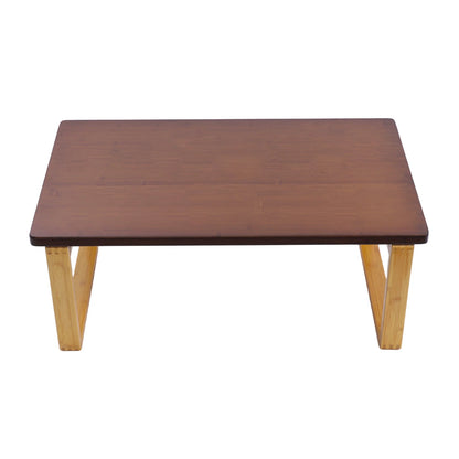 Bamboe bijzettafel – inklapbare koffietafel – salontafel – vloertafel – theetafel – duurzaam bamboehout – compact 80x50x31 cm