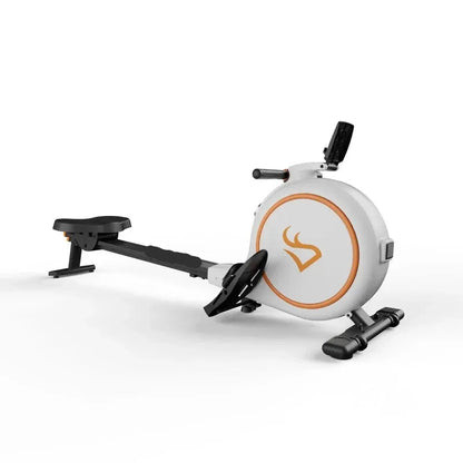 Roeimachine - Roeiapparaat - Magnetische Roeitrainer Fitness - Bluetooth Smart Rower - Geluidsstil - 32 Weerstandsniveaus - LED Display - 300LBS Draagvermogen - Wit