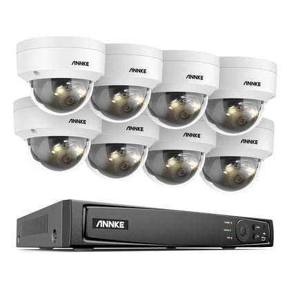 Beveiligingscamera Set – Surveillance Camera – CCTV Systeem – Bewakingssysteem – IP Camera – 16-Kanaals NVR – 8x 12MP Dual-Light Camera’s – PoE Aansluiting