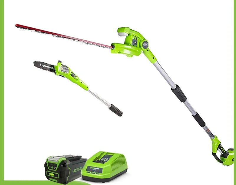 Elektrische Telescoop Takkenschaar – Heggenschaar – Snoeischaar – Kettingzaag – Verstelbare Steel – 40V Lithium-Ion Batterij