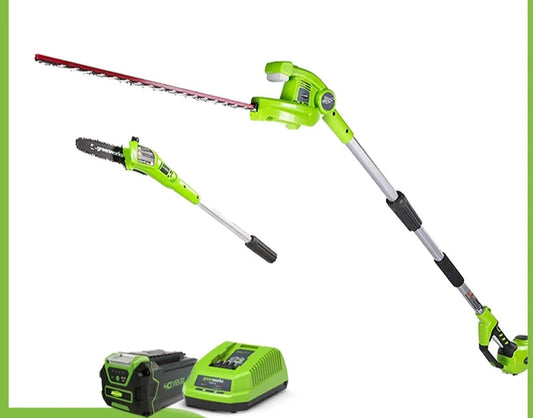 Elektrische Telescoop Takkenschaar – Heggenschaar – Snoeischaar – Kettingzaag – Verstelbare Steel – 40V Lithium-Ion Batterij