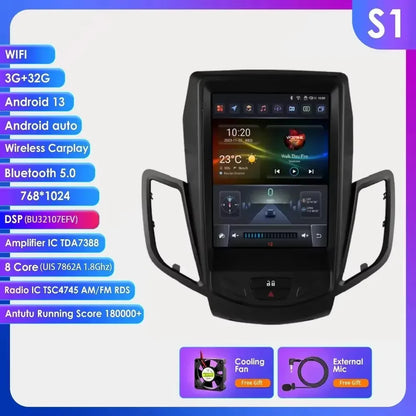 2Din Autoradio – Android Autoradio – Multimedia Speler – Navigatie Systeem – Auto Stereo – Voor Ford Fiesta 2009-2016 – 9,7 Inch Touchscreen – Android 14 Besturingssysteem