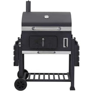 Charcoal BBQ Grill - Charcoal Barbeque - Barbeque - Smoker Barbeque - BBQ - Extra Large BBQ - with Charcoal Drawer and 2 Folding Side Tables