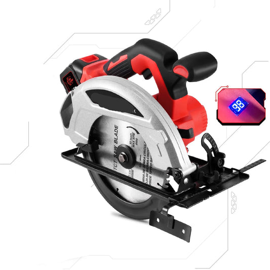 Elektrische Cirkelzaag - Zaag - Borstelloze - Efficiënt Houtbewerking Gereedschap - 7 Inch - 185mm - 11000RPM - LED & Draadloos - Zonder Batterij
