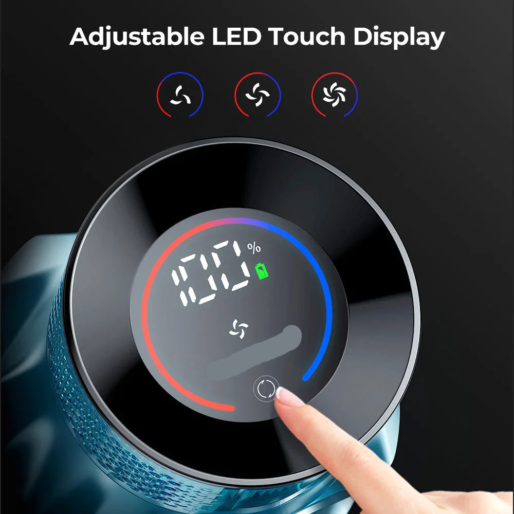 Steelstofzuiger - Stofzuiger - Draadloze - Vacuum Cleaner - 550W - 45kPa Zuigkracht - LED Touchscreen – Tot 60 Min Gebruiksduur – Brushless Motor