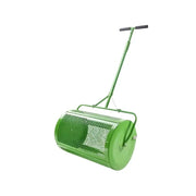Vevor - Compost Spreader - Compost - 24 in Push/Tow-Behind Roller Grass Spreader with Height Adjustable T-Handle