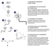 Luchtverwarmer Diesel/Gasolie- Parkeerverwarming- Autokachel- 5KW 12V- met sanitair LCD schakelaar Geluiddemper Motor- Zilver