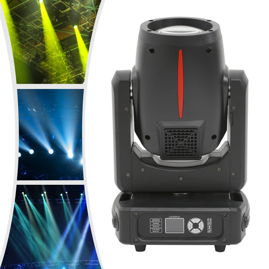 Moving Head Beam Light – DJ Licht – Feestverlichting – Lichtshow – LED 295 Watt – 17 Patronen – 540° Draaibaar