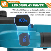 Newbeny Mini Kettingzaag - Incl. 1 Accu's - Snoeizaag - Takkenzaag - Inclusief Opbergkoffer - Met Accessoires - 12 Inch - Boomzaag - QUORE